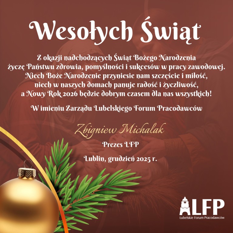 Życzenia na święta i Nowy Rok 2026